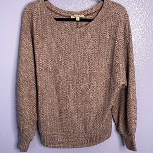 Burgundy marled sweater